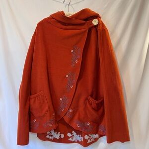 Greater Good Network Floral Wrap Jacket Size XXXL